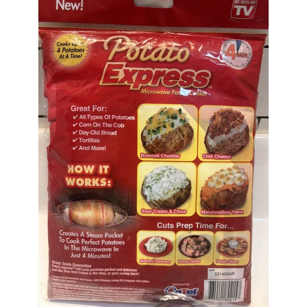 As Seen on TV POTATO Express! Microwave Potato Cooker by Ontel Products - New